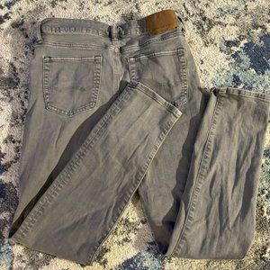Gray American Eagle Straight Jean